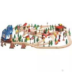 Železnički set u drvenoj kutiji Woody, 90578