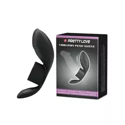 Prsten za penis Vibro, Vibrirajući, Crni
