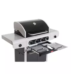 BARBECOOK SIESTA 412 BLACK EDITION plinski roštilj / termometar/ svjetlo / 4 plamenika / 14 kW