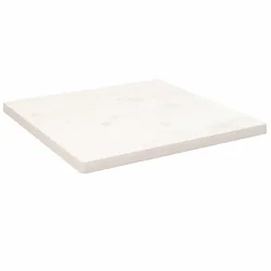 Ploča za stol bijela 40x40x2,5 cm masivna borovina četvrtasta