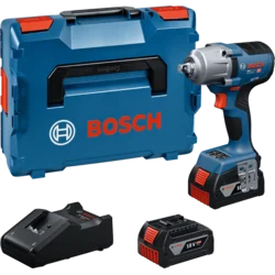 BOSCH PRO GDS18V-450P Akumulatorski udarni odvrtač u L-BOXX 136 sa 2 x 5.0 Ah Li-ion akumulatora, brzi punjač, 06019K4303