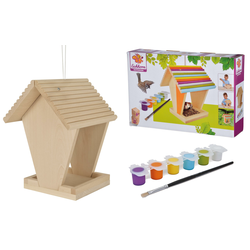 Drevené krmítko pre vtáčikov Outdoor Feeding House Eichhorn Poskladaj a vymaľuj - so štetcom a farbičkami od 6 rokov EH4582