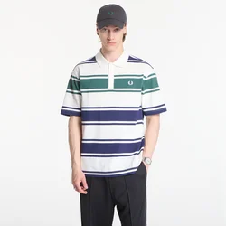 Majice Fred Perry Relaxed Striped Polo Shirt Beige M