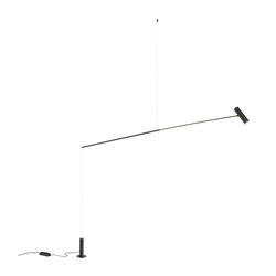 Redo 01-2695 - LED prigušiva podna lampa PICAS LED/12W/230V crna