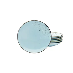 Creatable Set Globokih Krožnikov Lightblue, 6-Delni