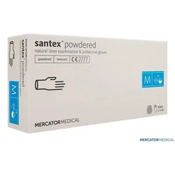 Mercator medical rukavice jednokratne latex s puderom santex powdered veličina l ( rd1125700l )