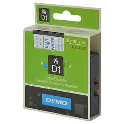 Trak DYMO D1 bel/moder (45014), 12mmx7m