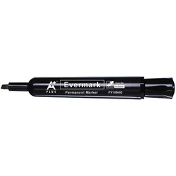 A PLUS permanentni marker EVERMARK, črn prirezana konica
