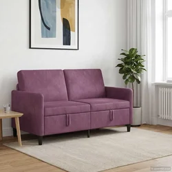 Sofa s pohranom Ljubičasta 152 x 78 x 87 cm Poliester