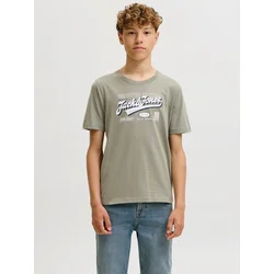 Jack & Jones Junior Majica modra/siva/bela