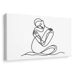 Slika abstraktni objem v liniji - 150x100