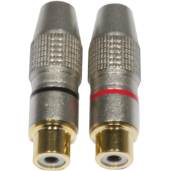 American Audio Accu-Cable AC-C-RFG/SET RCA Cinch plug female gold priključci