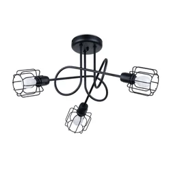 Sollux SL.1118 - Luster na šipci BELUCI 3xE14/40W/230V crna