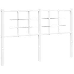Vidaxl Kovinsko nadomestno vzglavje belo 135 cm