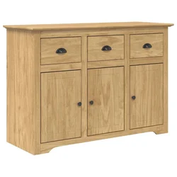 Vidaxl Strani šal BODO Medeno rjava 115,5 x 44 x 80 cm Konstruiran les