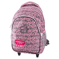 Play Ranac za devojčice Fancy Letters Trolley, 49 x 34 x 24 cm, Roze