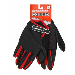 CROSSER Rukavice CG-560 LONG FINGER - M veličina - crno/crvene