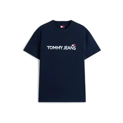 Tommy Jeans Majica mornarska/bela