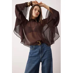 Trendyol Bluza čokolada