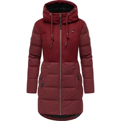 Ragwear Zimski plašč Ashani temno rdeča
