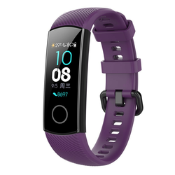 Silikonski pas za Huawei Honor Band 4 - vijoličen