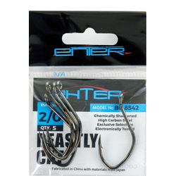 Enter BEASTLY CAT #6/0 Black Nickel