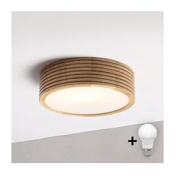 Brilagi - LED stropna svetiljka CARVALHO MODERN 1xE27/60W/230V, prečnik 27,5 cm, hrast