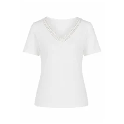 Vero Moda Ženska majica Savannah, Bela