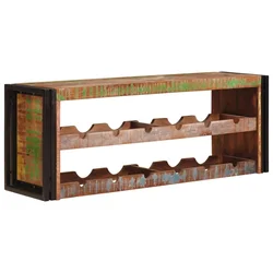 Stalak za vino Smeđa 120 x 45 x 33 cm Čvrsto reciklirano drvo