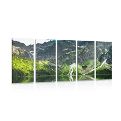 5-delna slika Morsko oko v Tatrah - 200x100
