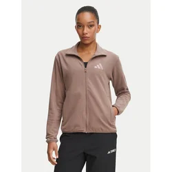 adidas Flis Terrex Multi Essentials Full Zip Fleece Jacket KY9854 Svetlo rjava Regular Fit