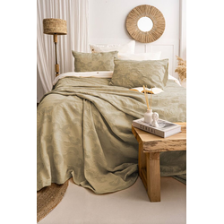 Lessentiel Maison Set Prekrivač i jastučnice Italo, 240x260 cm, Kaki