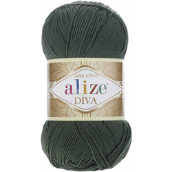 Pletena preja Alize Diva 100 g - (131) temno zelena