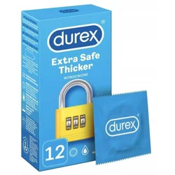 shumee Kondomi Durex Extra Safe 12 kos, debelejši, navlaženi