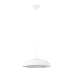 Sollux SL.1329 - Luster na sajli GINA 1xE27/15W/230V, O 38 cm, bela