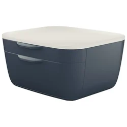 KUTIJA S  2 LADICE COSY LEITZ 53570089 TAMNO SIVA/BIJELA