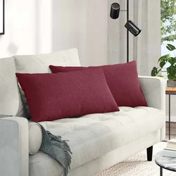 Jastučići za sofu 2 pcs Vinska crvena 80 x 40 cm tkanina