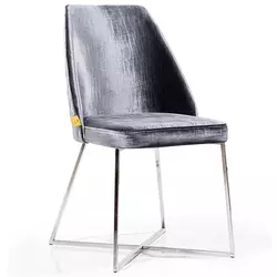 Trpezarijska stolica VIP Grafitno siva