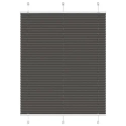Plisirana roleta crna 110x150 cm širina tkanine 109,4 cm