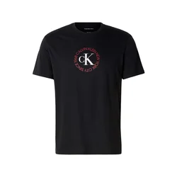 Calvin Klein Jeans Majica rdeča/črna/bela