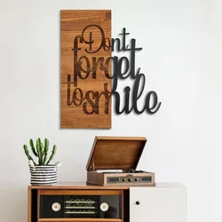 Ebedi Nakis -5 BlackWalnut Decorative Wooden Wall Accessory