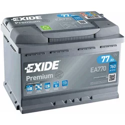 AKUMULATOR ZA VOZILA EXIDE PREMIUM EA770 77AH 760A EXIDE