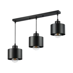 Luster na sajli 3xE27/35W/230V, crne boje
