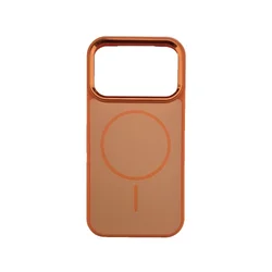 Silikonska futrola Magsafe Chrome Iphone 18 Pro Max/17 Pro Max NARANDŽASTA