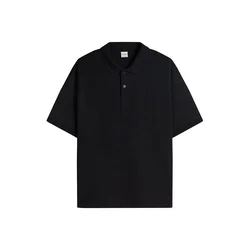 Bershka Majica INTERLOCK črna