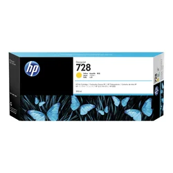 kartuša s črnilom HP 728, 300 ml, rumena