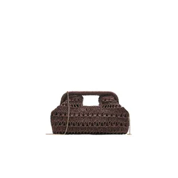 Pull&Bear Pisemska torbica temno rjava
