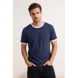 Trendyol Muška majica Tmnss26Ts00009, Tamnoplava
