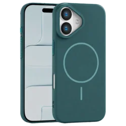 Rigid Silicone MagSafe maska za iPhone 16 – zelena