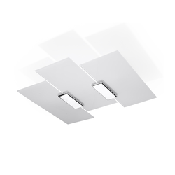 Sollux SL.0198 - Plafonsko svetlo FABIANO 3xE27/60W/230V bela/hrom